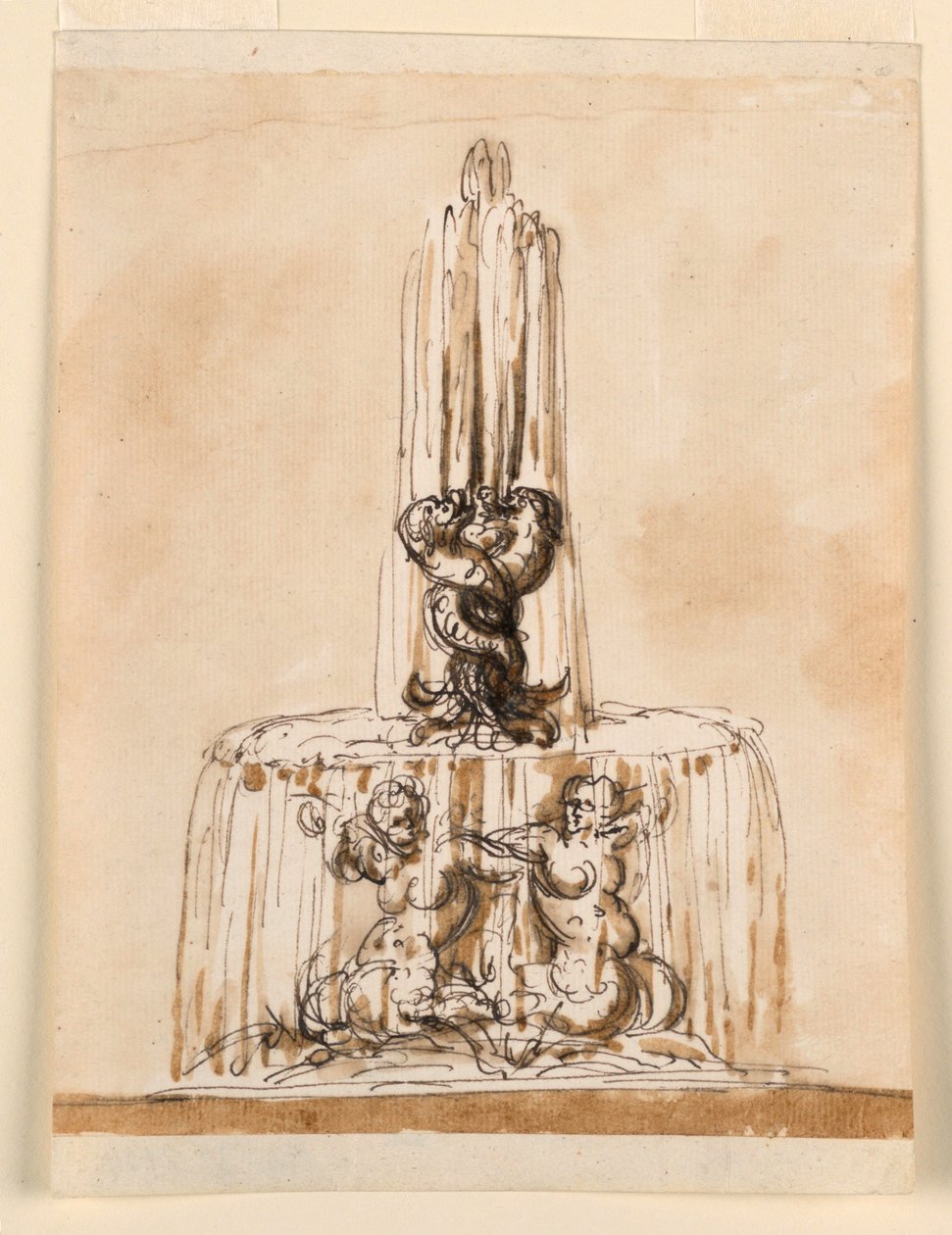 Design for en fontene av Giuseppe Barberi