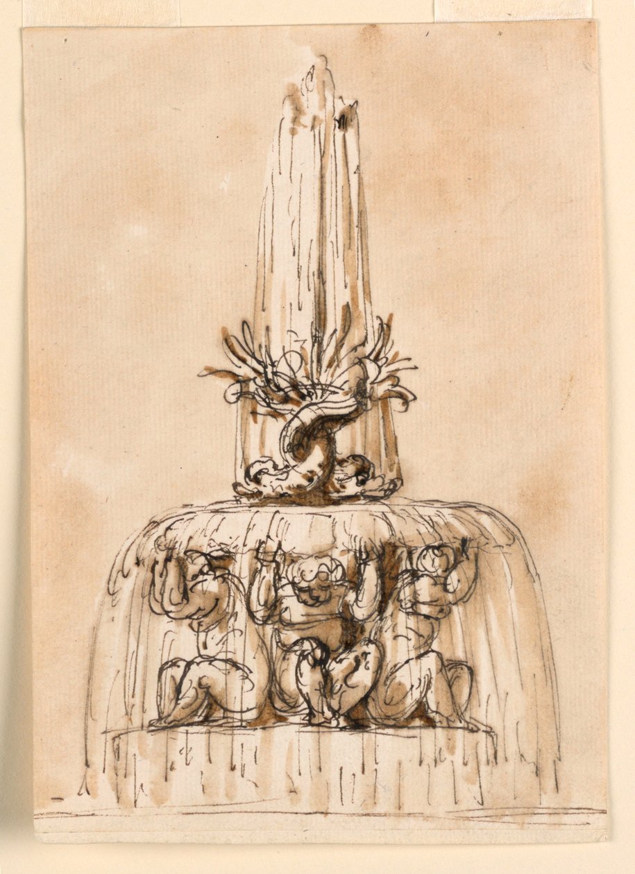 Design for en fontene av Giuseppe Barberi