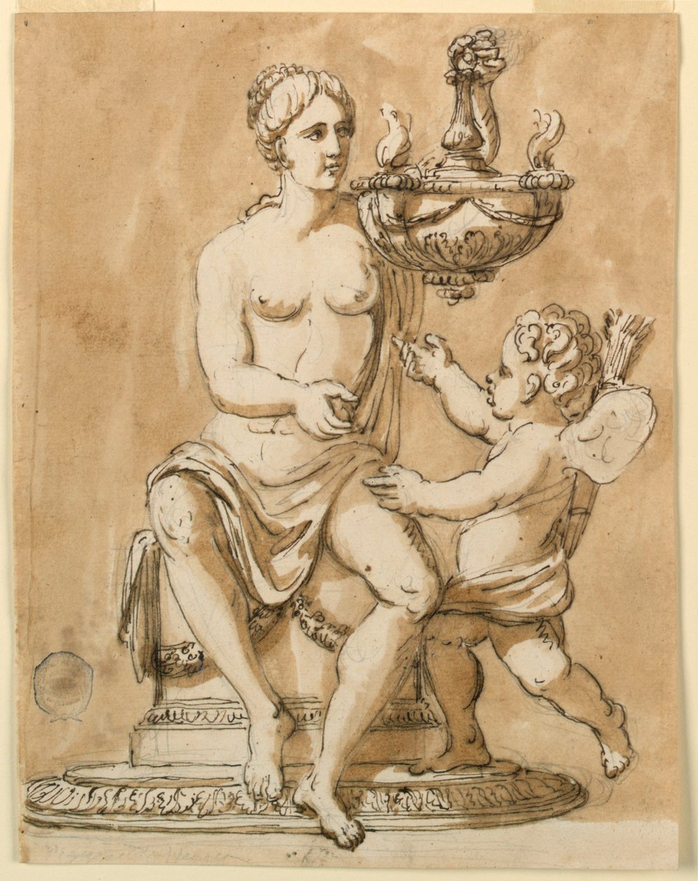 Oljelampe av Giuseppe Barberi