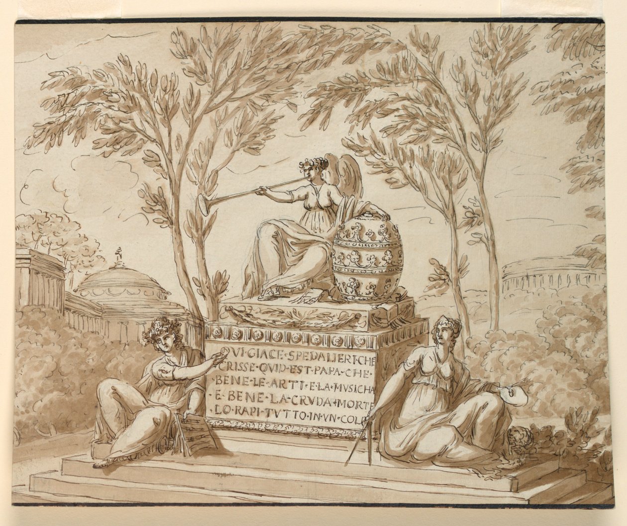 Gravmonument for Nicola Spedalieri av Giuseppe Barberi