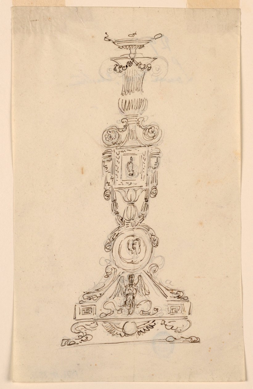 Design for en lysekrone av Giuseppe Bernardino Bison