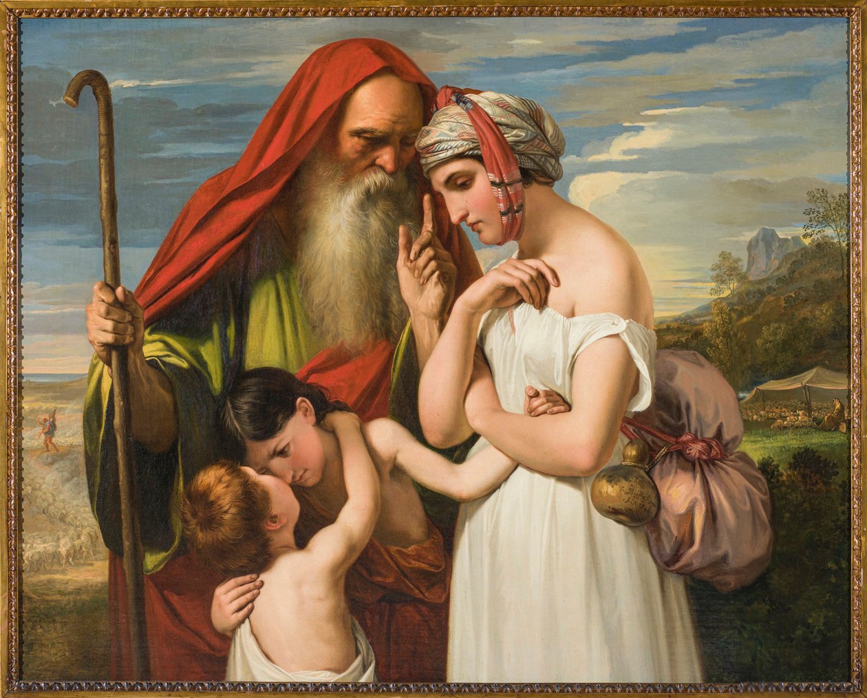 Utvisningen av Hagar, 1844. av Giuseppe Bezzuoli
