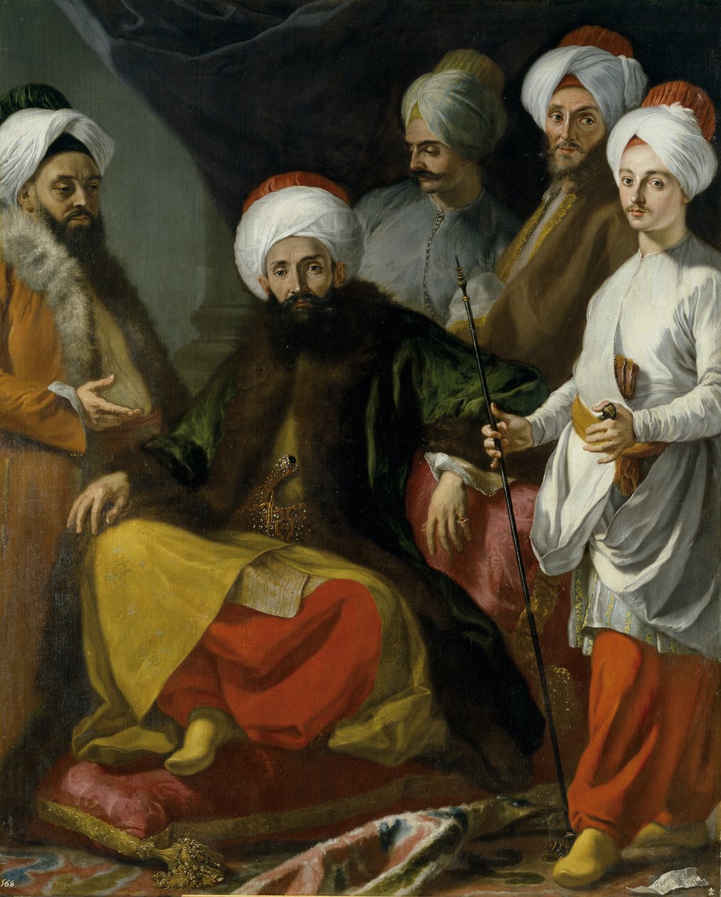 Den tyrkiske ambassaden i Napoli i 1741 av Giuseppe Bonito