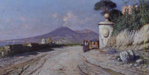 Pompeii: (panel) av Giuseppe Carelli