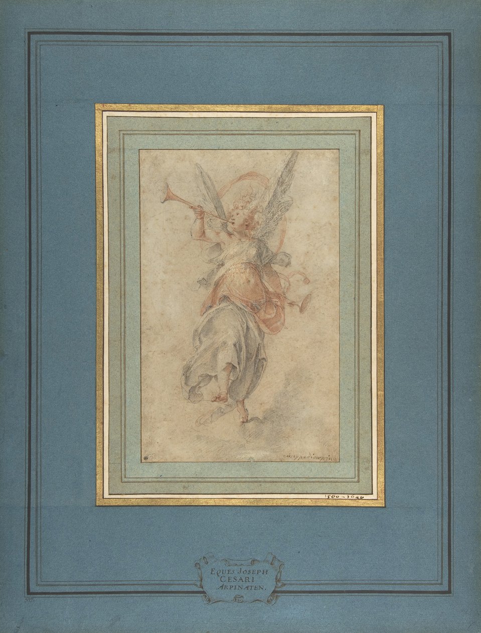 Allegorisk berømmelsesfigur, ca. 1590. av Giuseppe Cesari