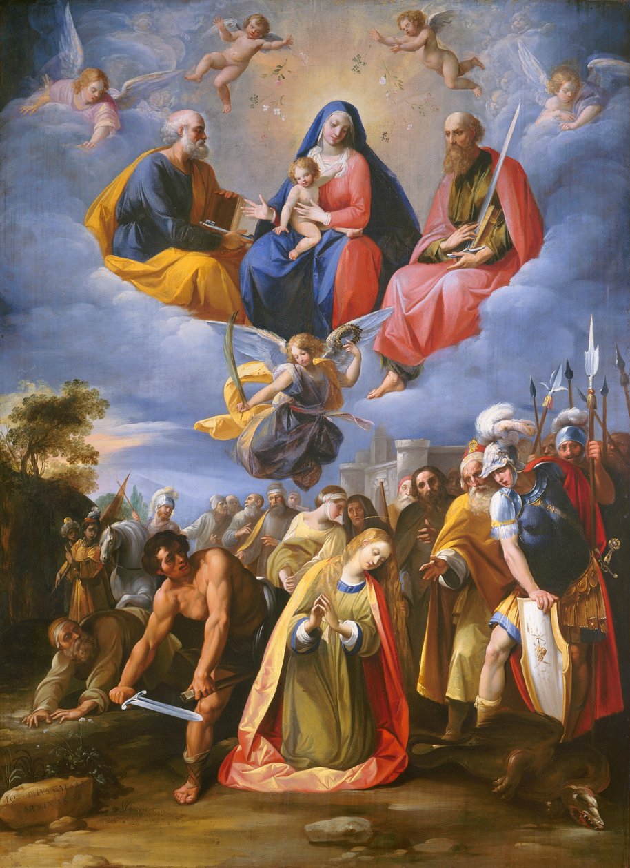 Martyrium av Saint Margaret, ca. 16081611. av Giuseppe Cesari