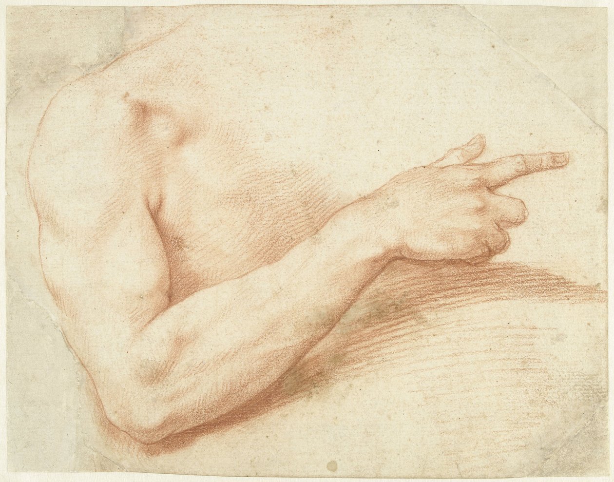Studie av en arm av Giuseppe Cesari