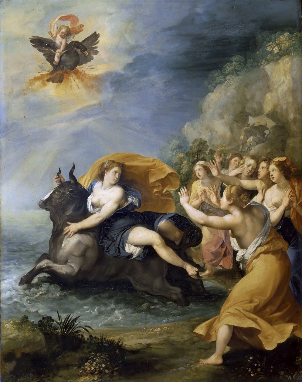 Voldtekten av Europa, ca 1604. av Giuseppe Cesari