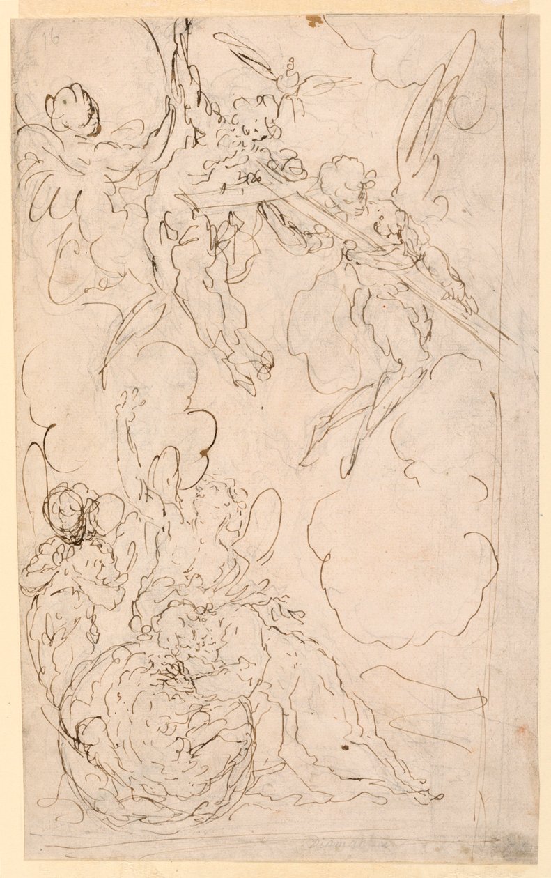 Studie for Saint Joseph's Dream av Giuseppe Diamantini