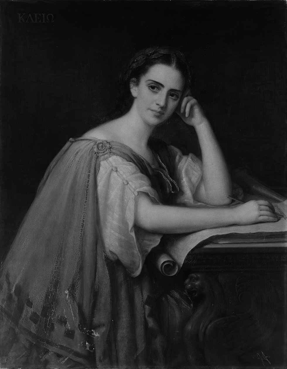 Clio, 1869. av Giuseppe Fagnani