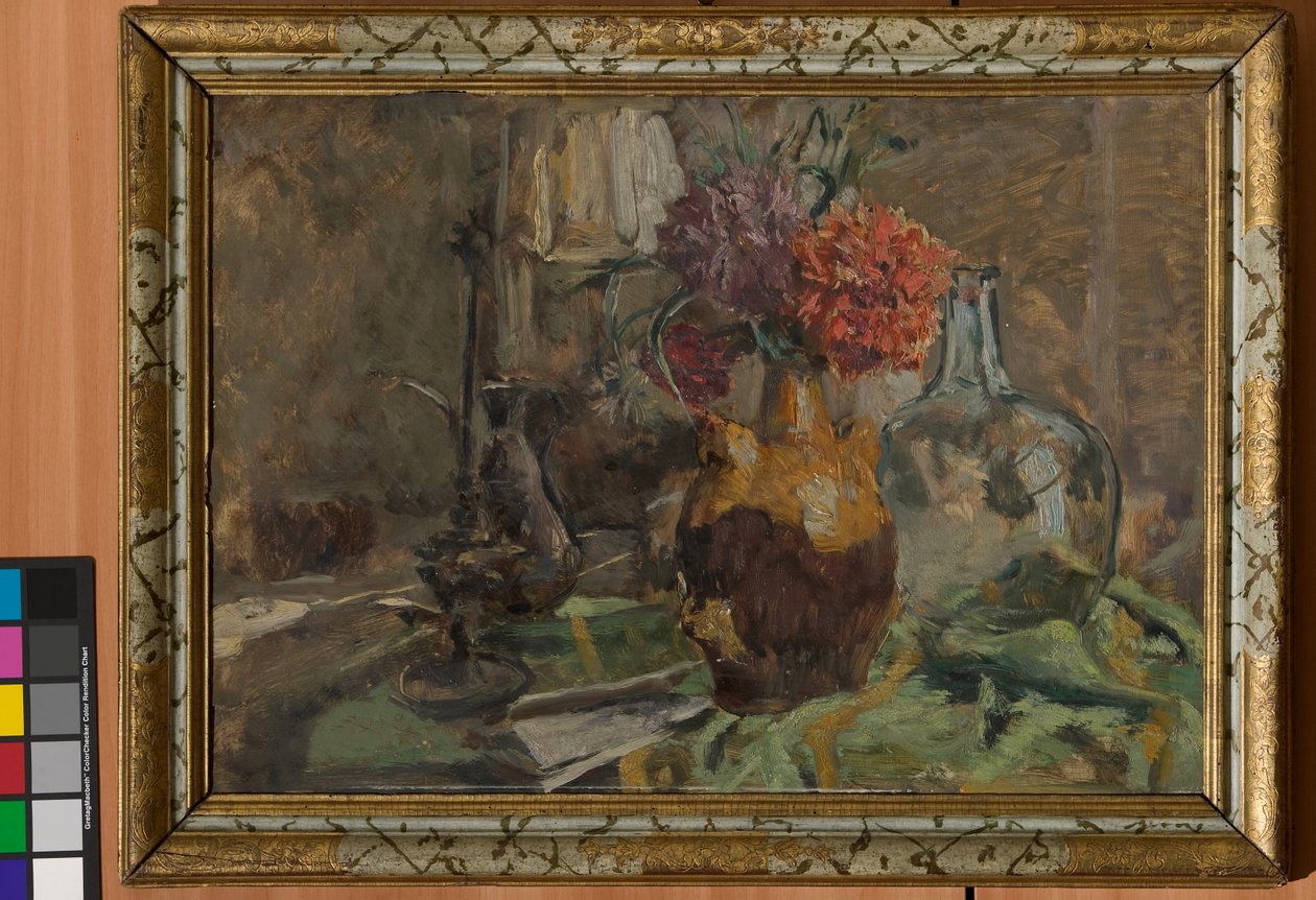 Stilleben (olje på kryssfiner) av Giuseppe Graziosi