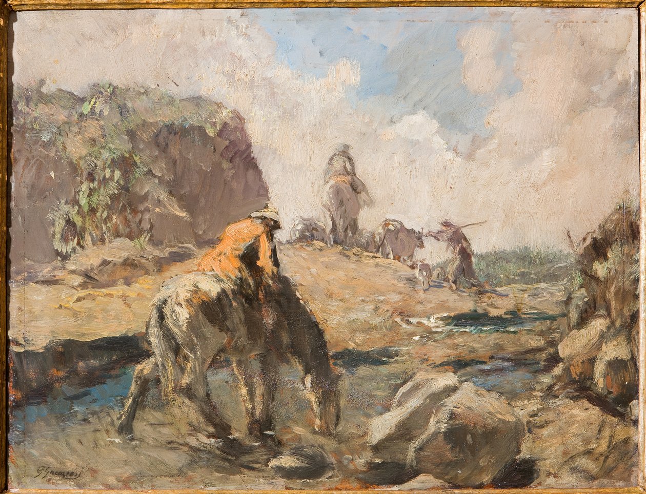 Ford (olje på kryssfiner) av Giuseppe Graziosi