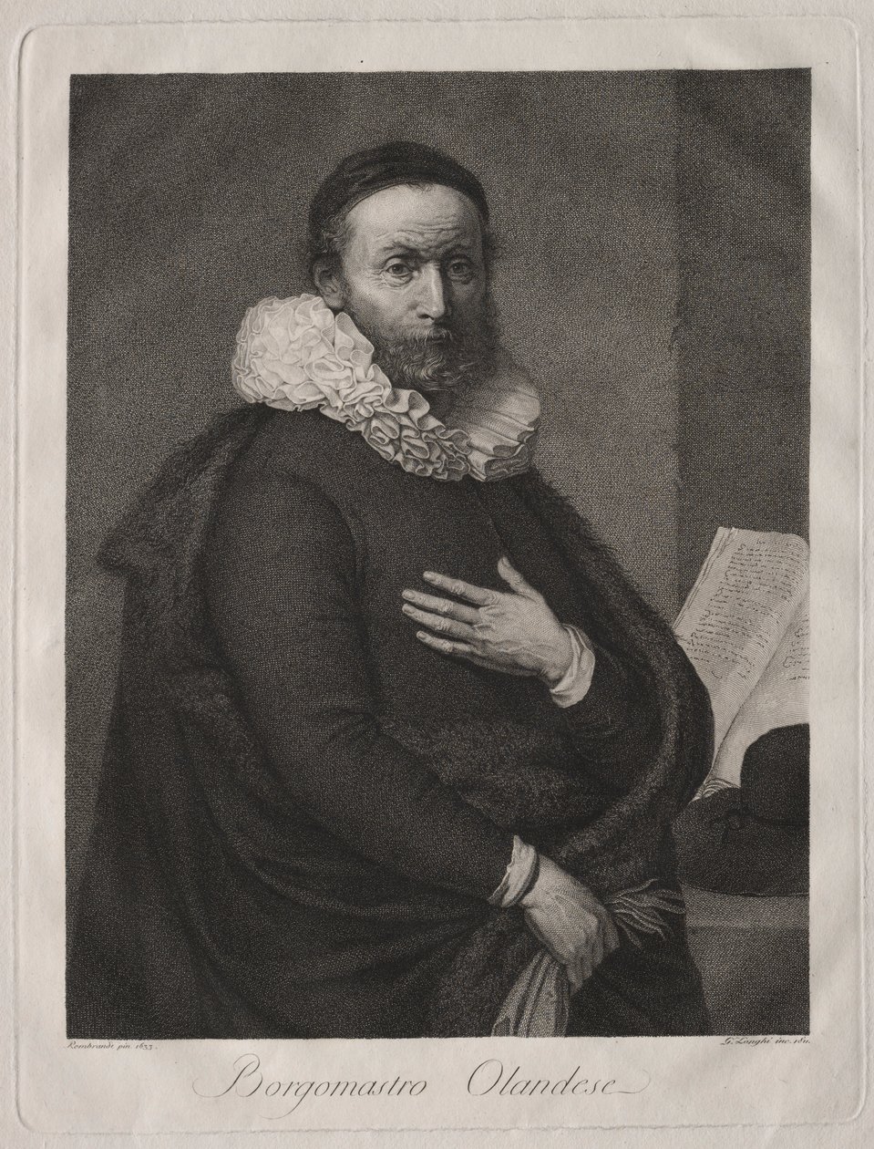 Den nederlandske borgermesteren, 1811. av Giuseppe Longhi