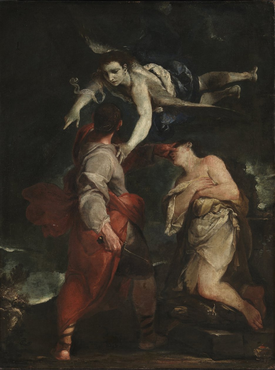 Abrahams offer av Giuseppe Maria Crespi