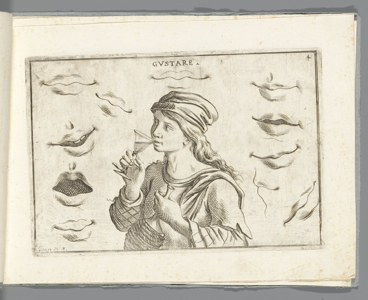 Smak Gustare (tittel på objekt) av Giuseppe Maria Mitelli
