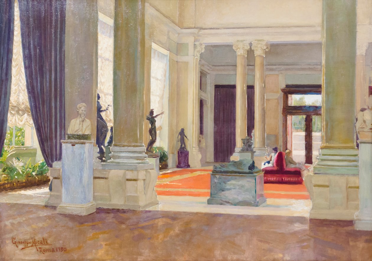 Nasjonalgalleriet for moderne kunst. Inngangsparti av Giuseppe Micali