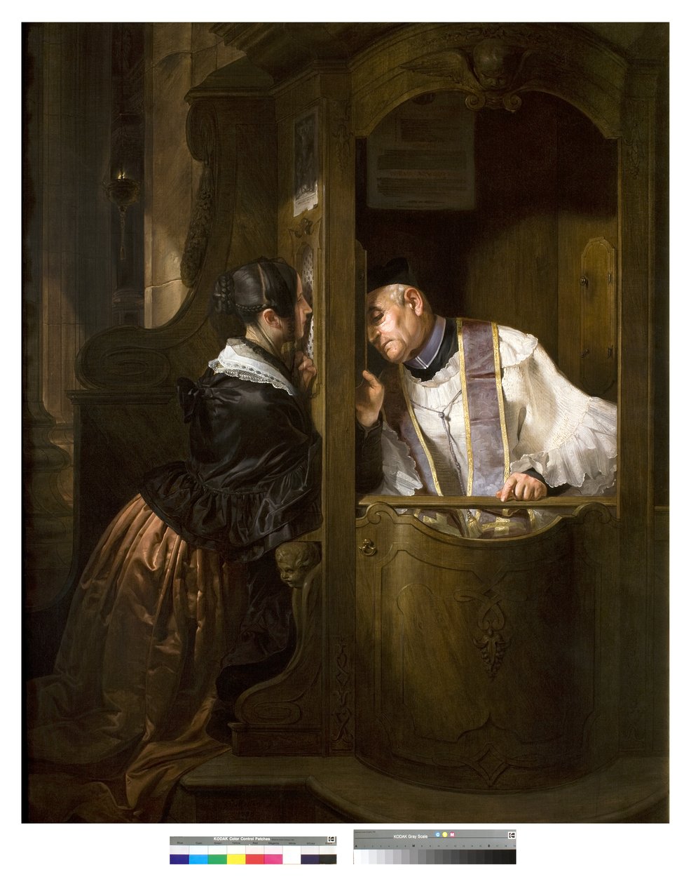 Bekjennelsen, 1838 av Giuseppe Molteni