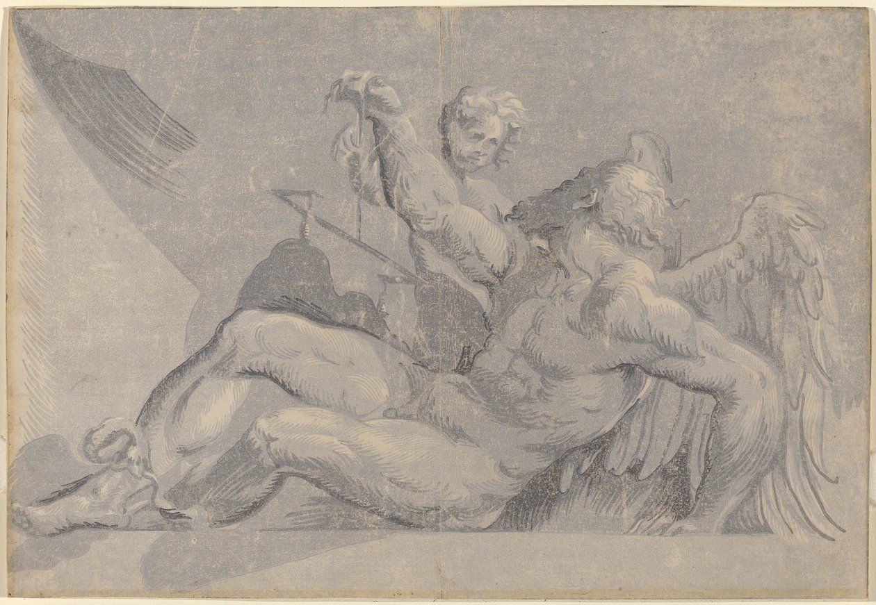 Saturn av Giuseppe Nicolo Vicentino, after Giovanni Antonio Pordenone