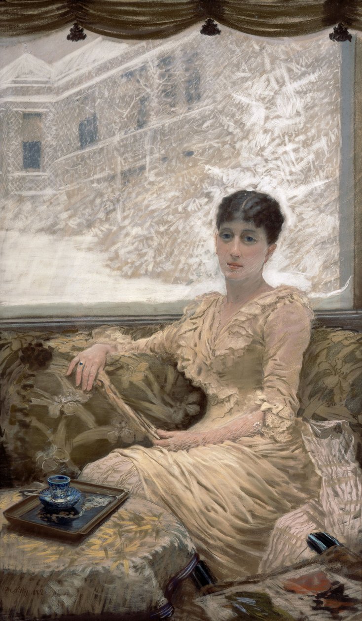 Vinterdag av Giuseppe de Nittis
