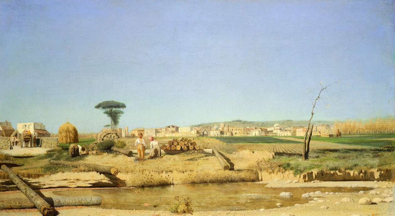 Våningshus nær Napoli av Giuseppe or Joseph de Nittis