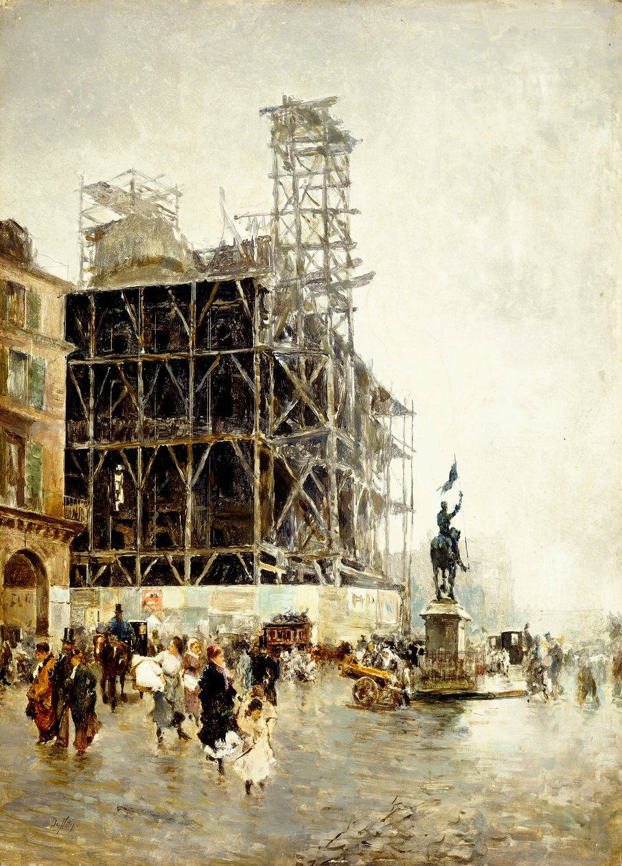 Pyramidplassen, av Giuseppe or Joseph de Nittis