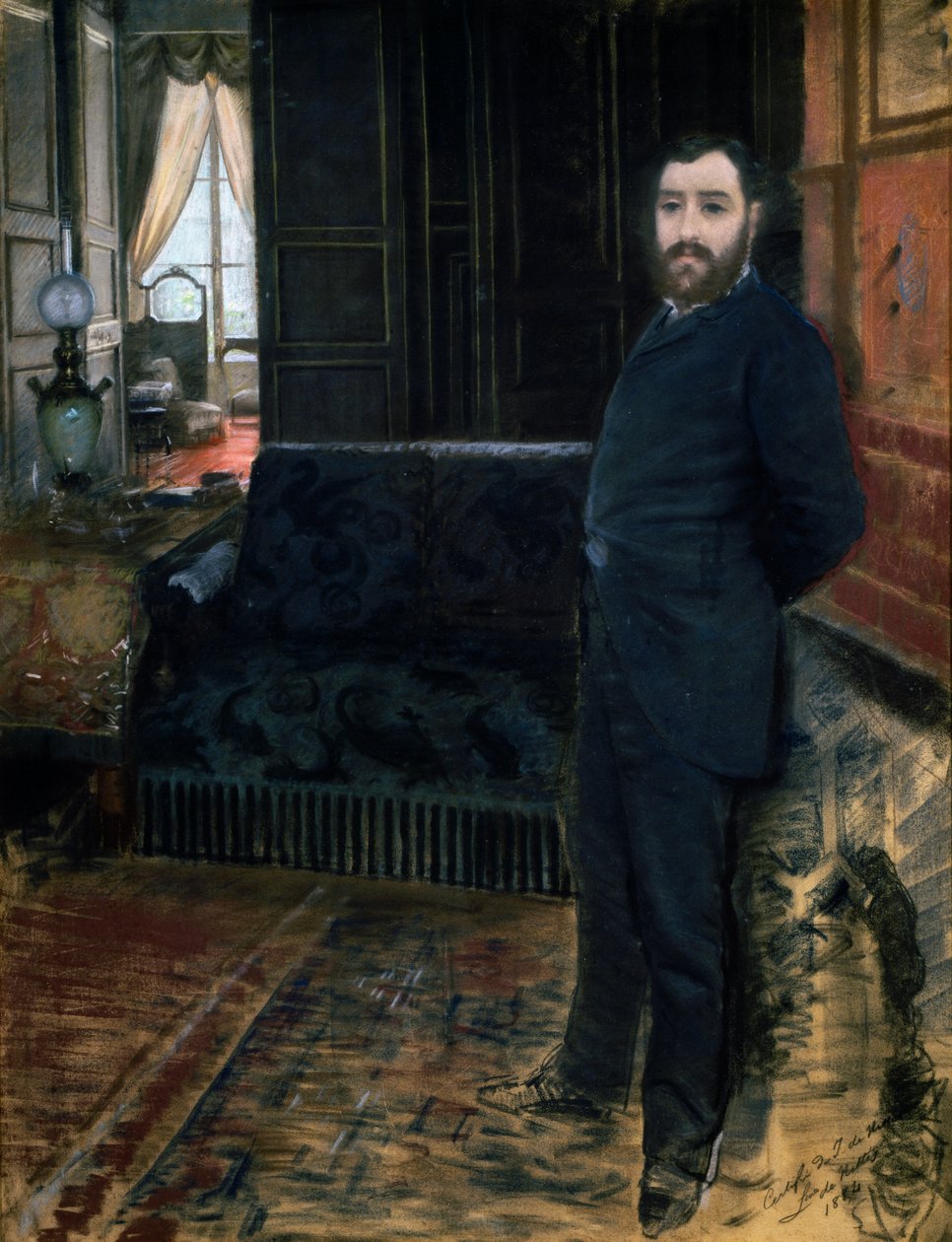 Selvportrett av Giuseppe or Joseph de Nittis