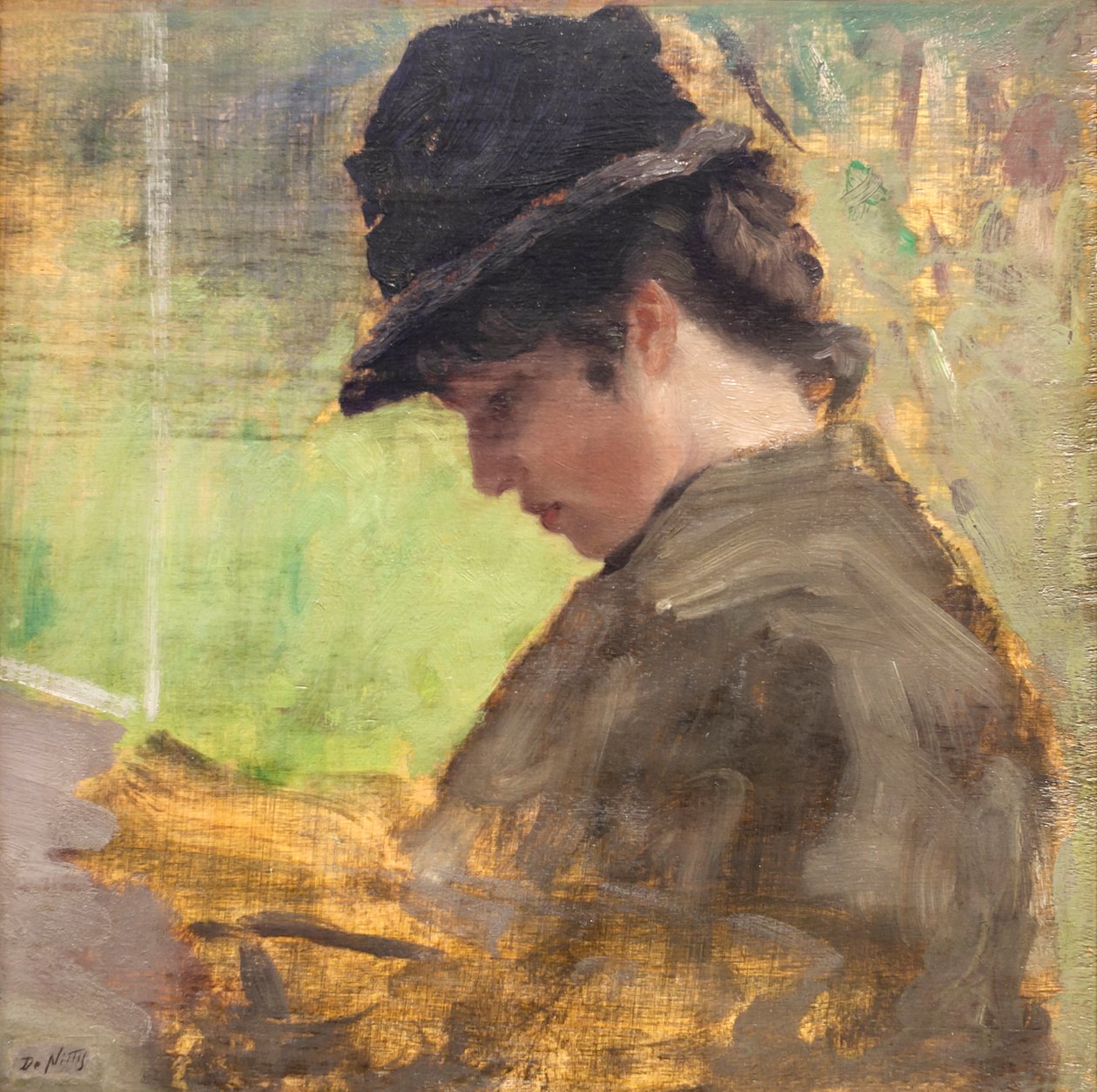 Den engelske jenta av Giuseppe or Joseph de Nittis
