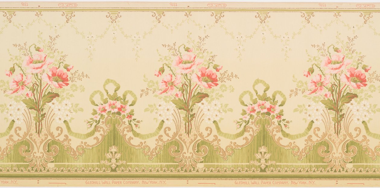Frieze (USA), 1900–15 av Gledhill Wall Paper Co.