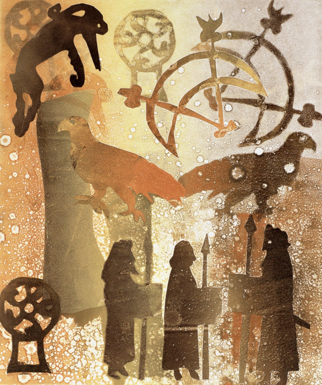 Birsay-seremoni, 1996 (monotype) av Gloria Wallington