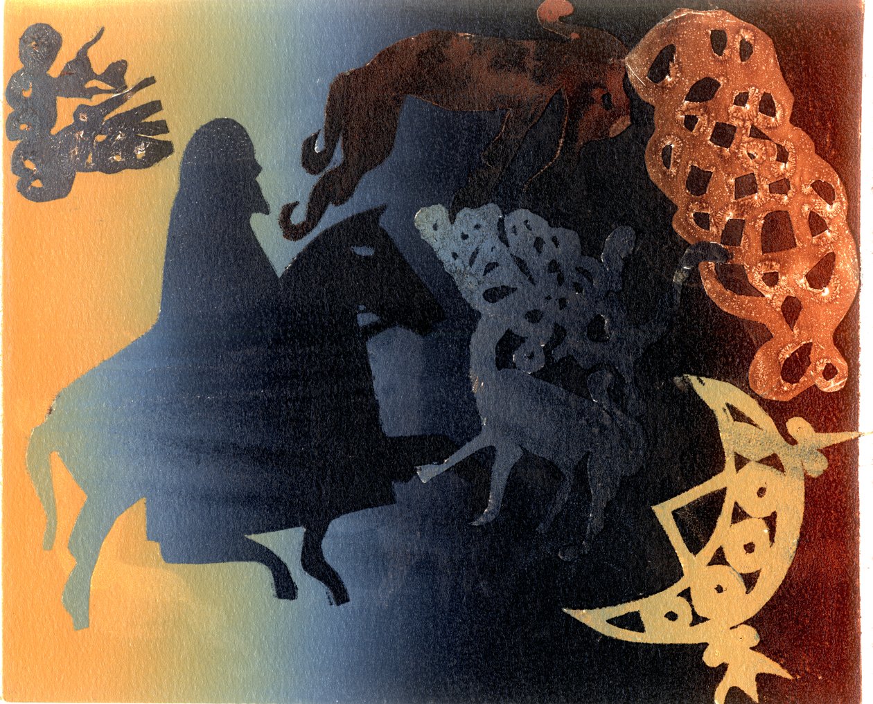 Keltisk bilde (monotype) av Gloria Wallington