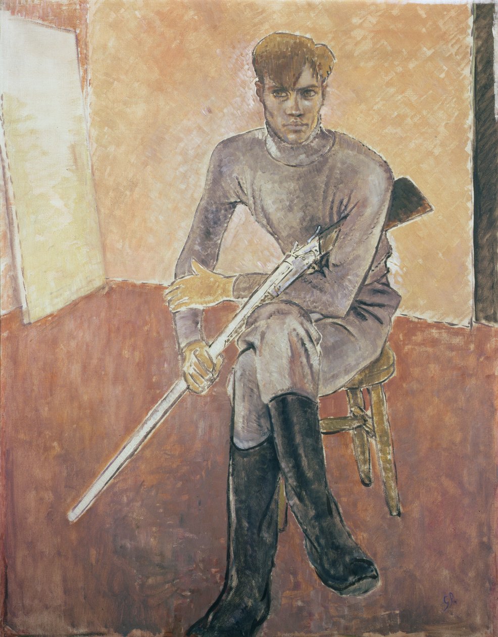Man with a Gun, 1900-tallet av Glyn Warren Philpot