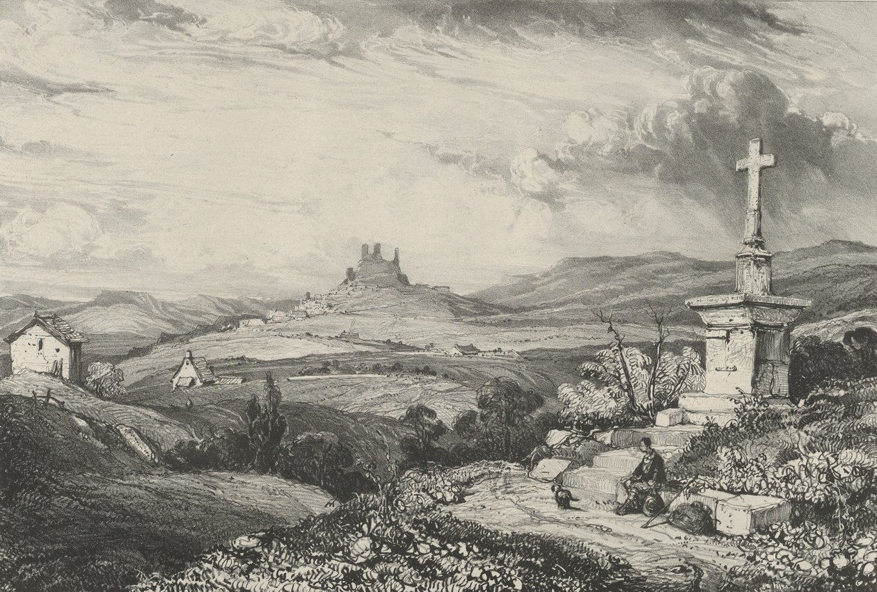 Larderole Castle, 1832. av Godefroy Engelmann