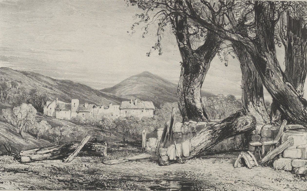 Gorge of Royat, 1831. av Godefroy Engelmann