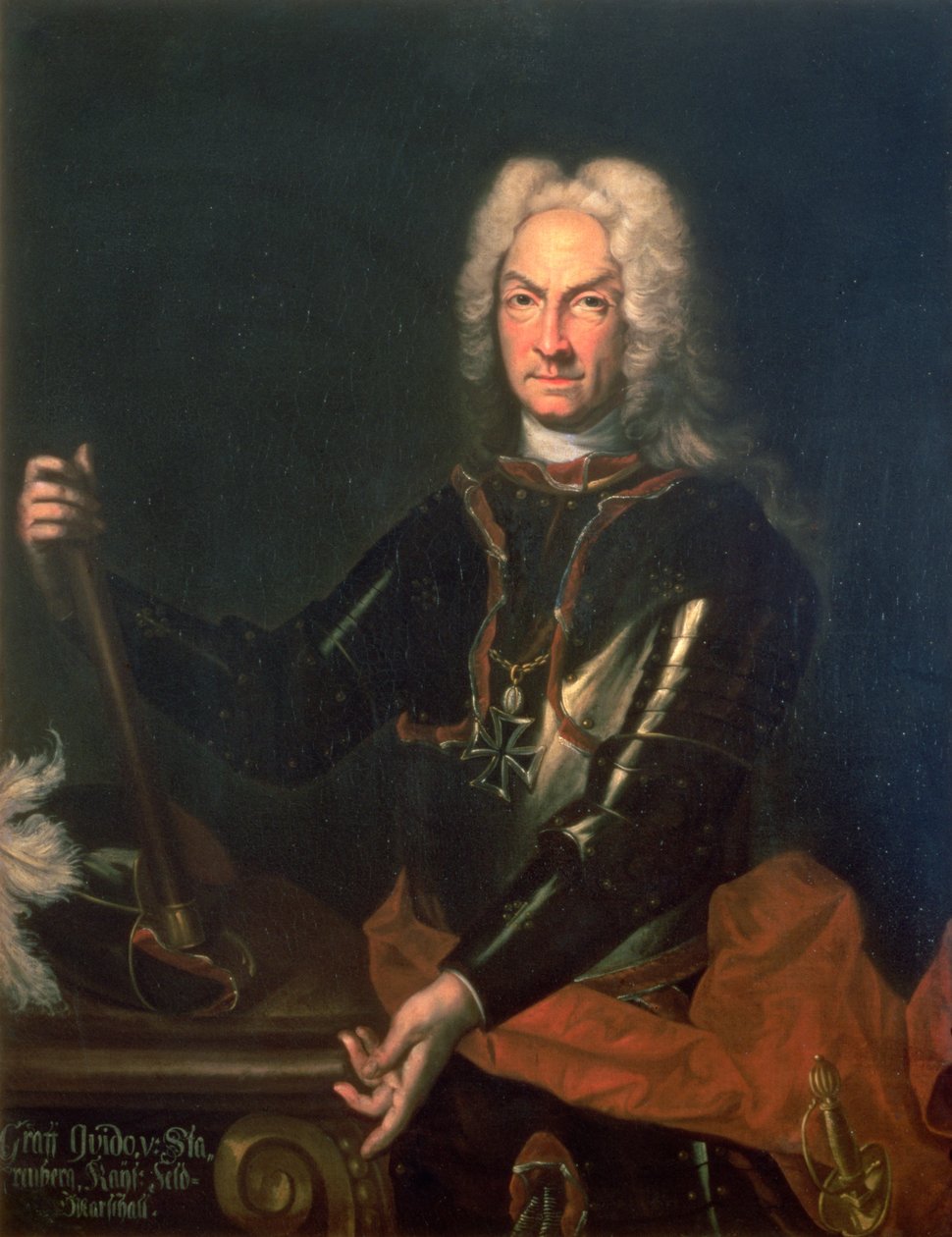 01148 Feltmarskalk grev Guidobald von Starhemberg (1654-1737), østerriksk militærsjef i Spania under den spanske arvefølgekrigen av Godfrey Kneller