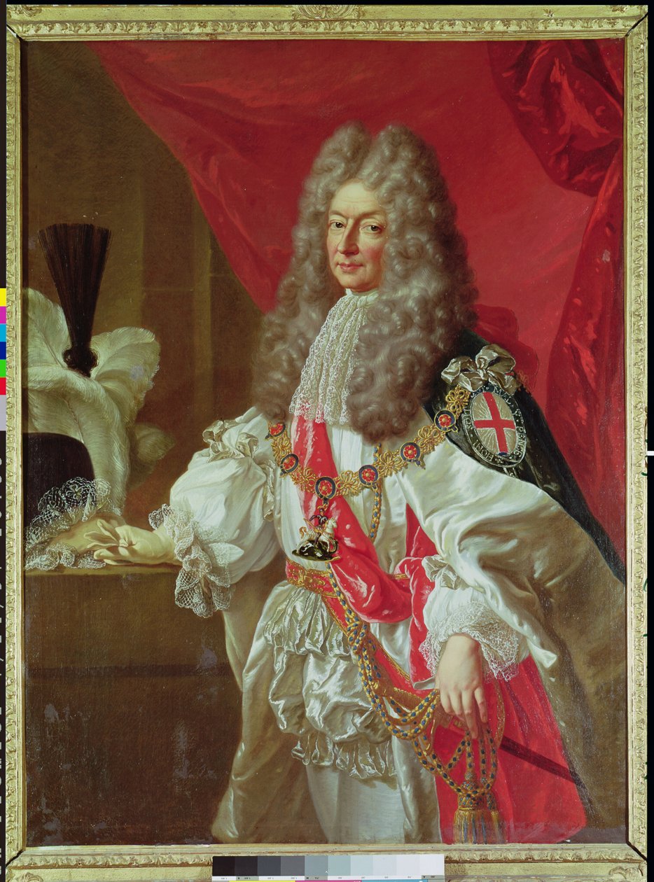 Antoine-Nomper de Caumont (1633-1723) hertug av Lauzun, etter et maleri av Peter Lely (1618-80) av Godfrey Kneller