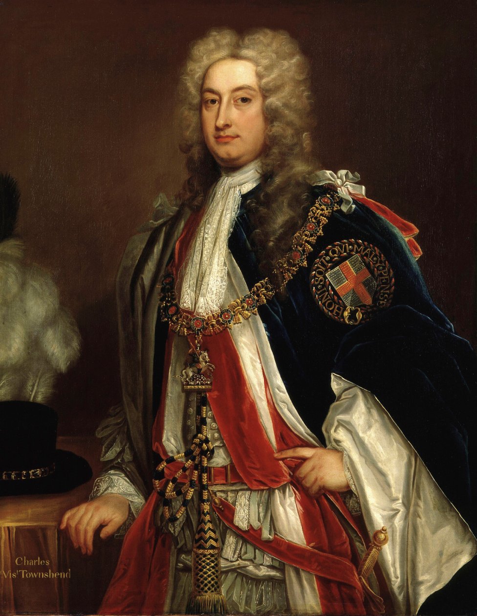 Charles, 2. Viscount Townshend, ca. 1715-20 av Godfrey Kneller