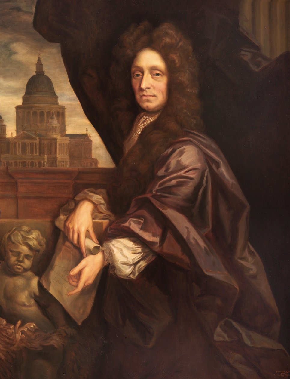 Sir Christopher Wren av Godfrey Kneller