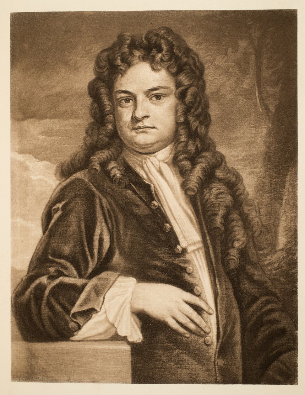Sir Richard Steele, pub. 1902 (kollotype) av Godfrey Kneller