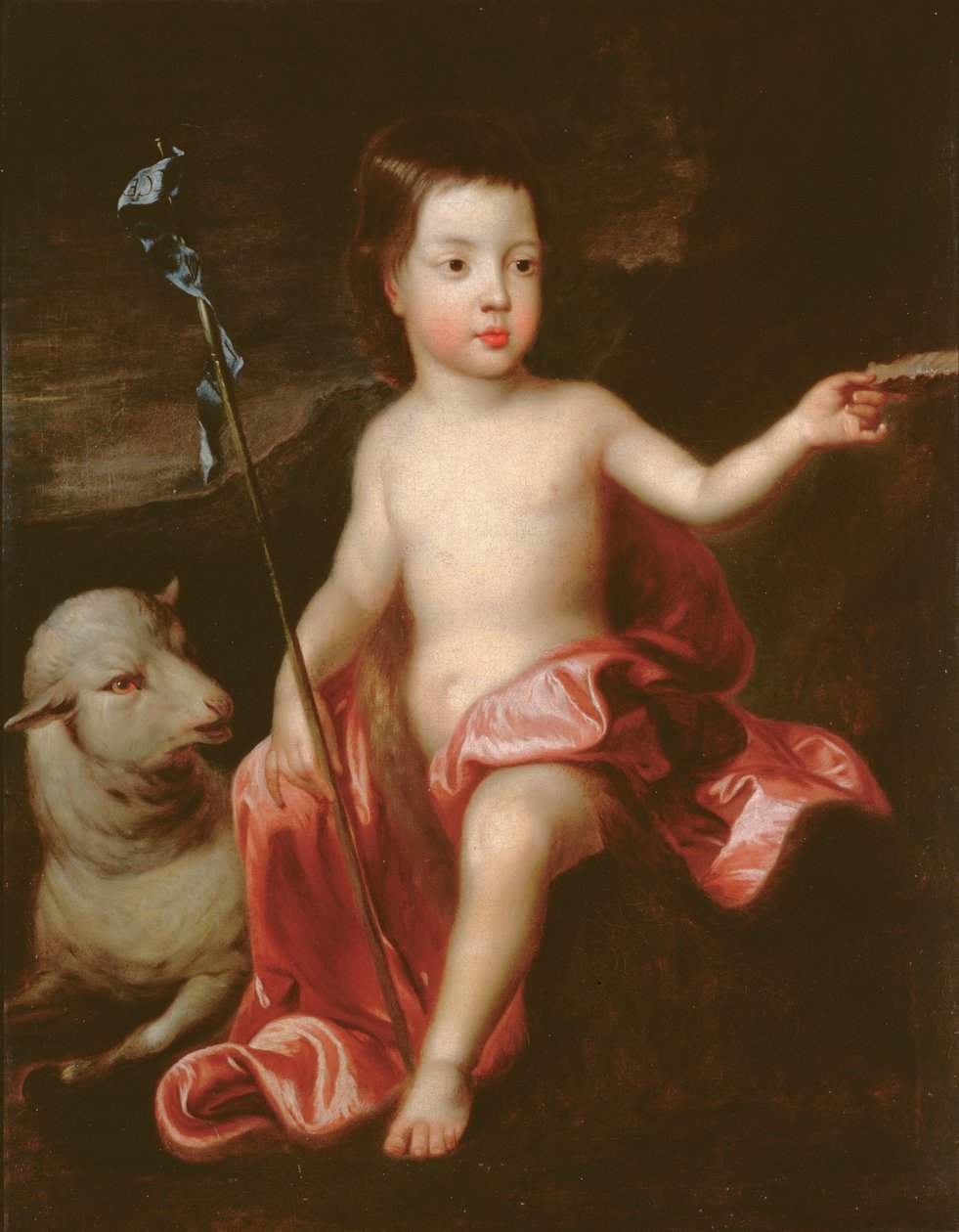 Døperen Johannes i villmarken av Godfrey Kneller