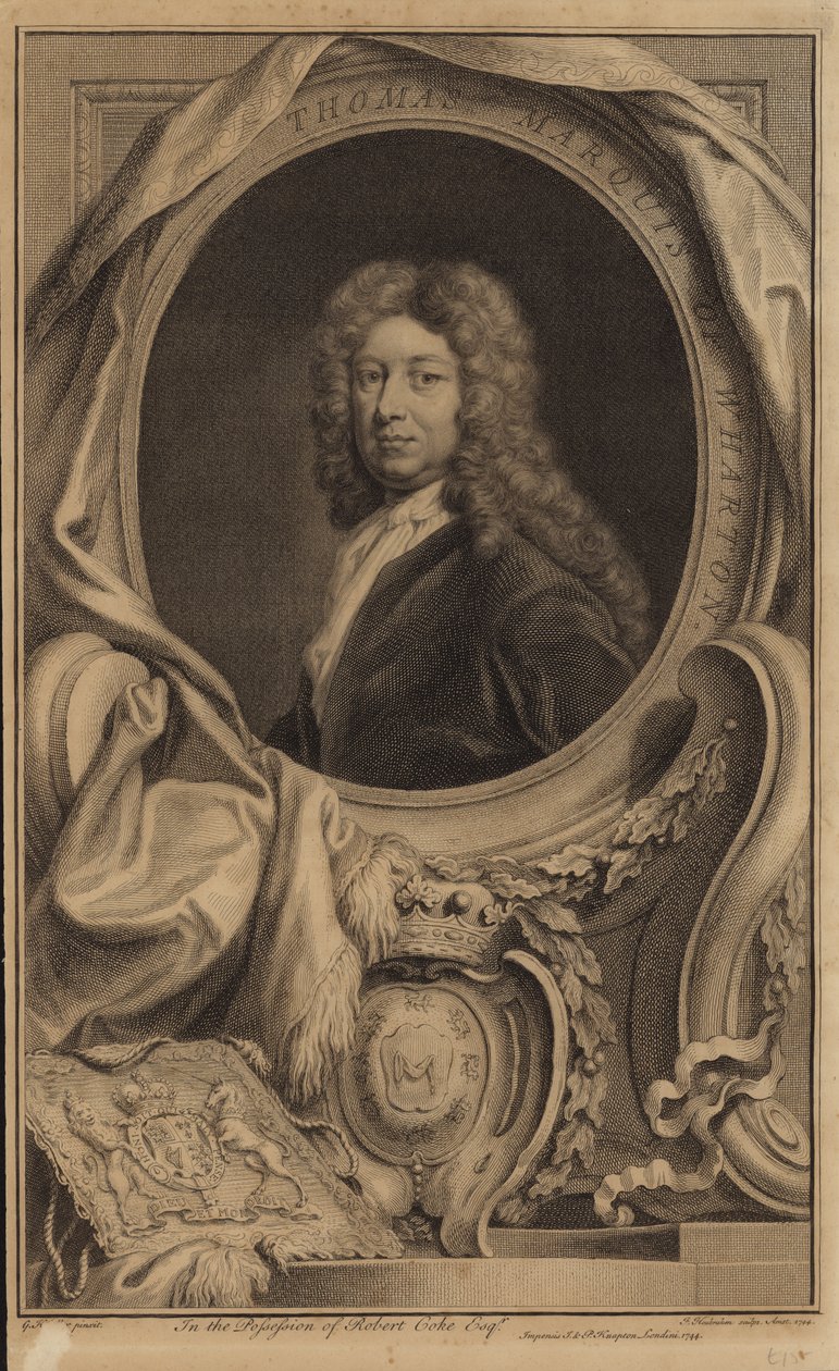 Thomas Wharton av Godfrey Kneller