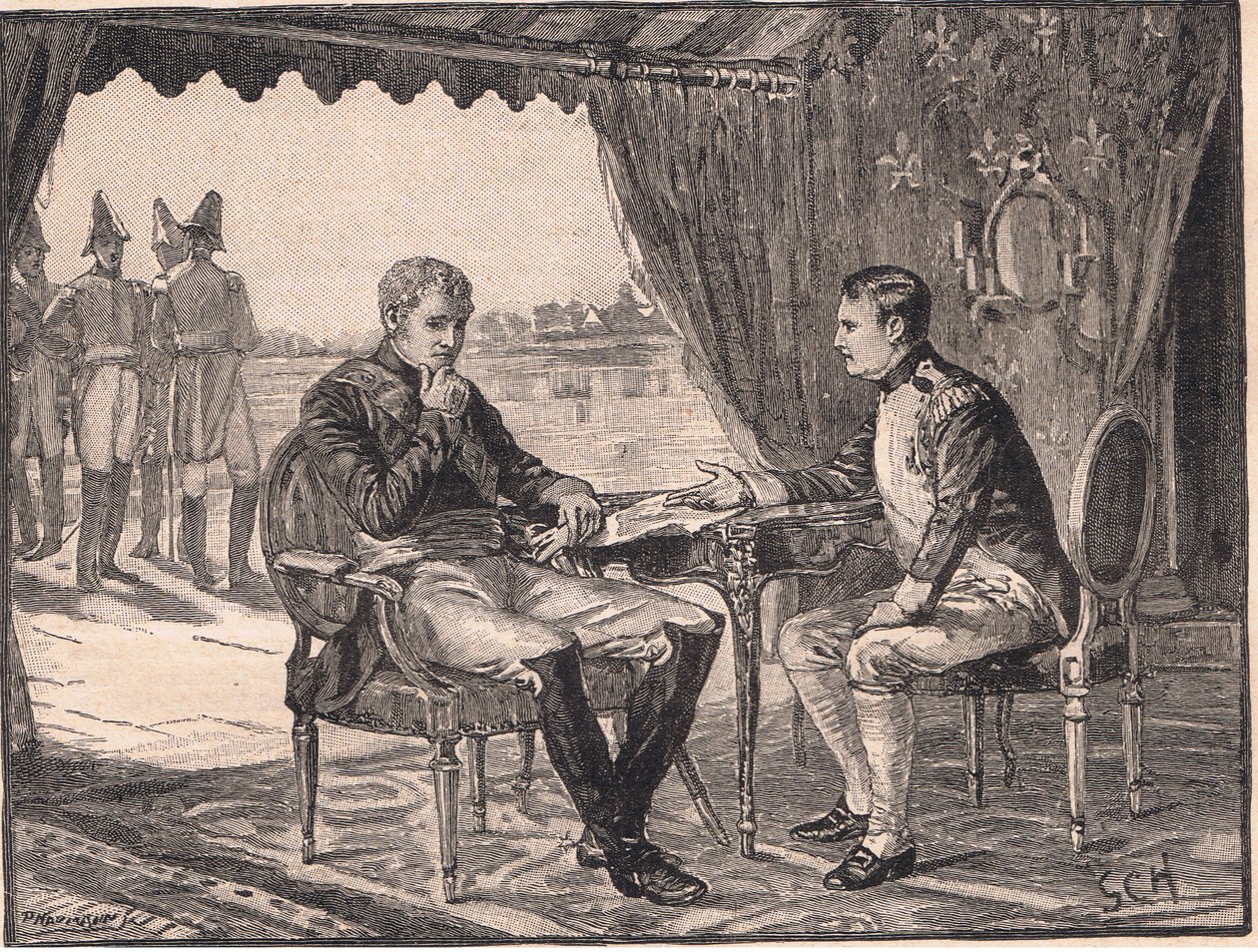 Tilsit-traktaten 1807 e.Kr av Godfrey C. Hindley