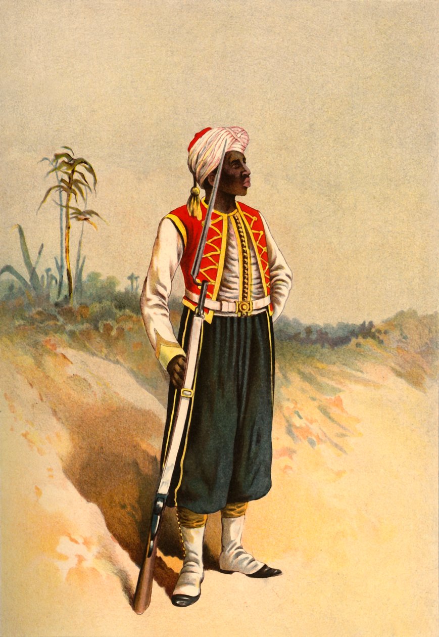 Vest-India regiment, 1890. av Godfrey Douglas Giles