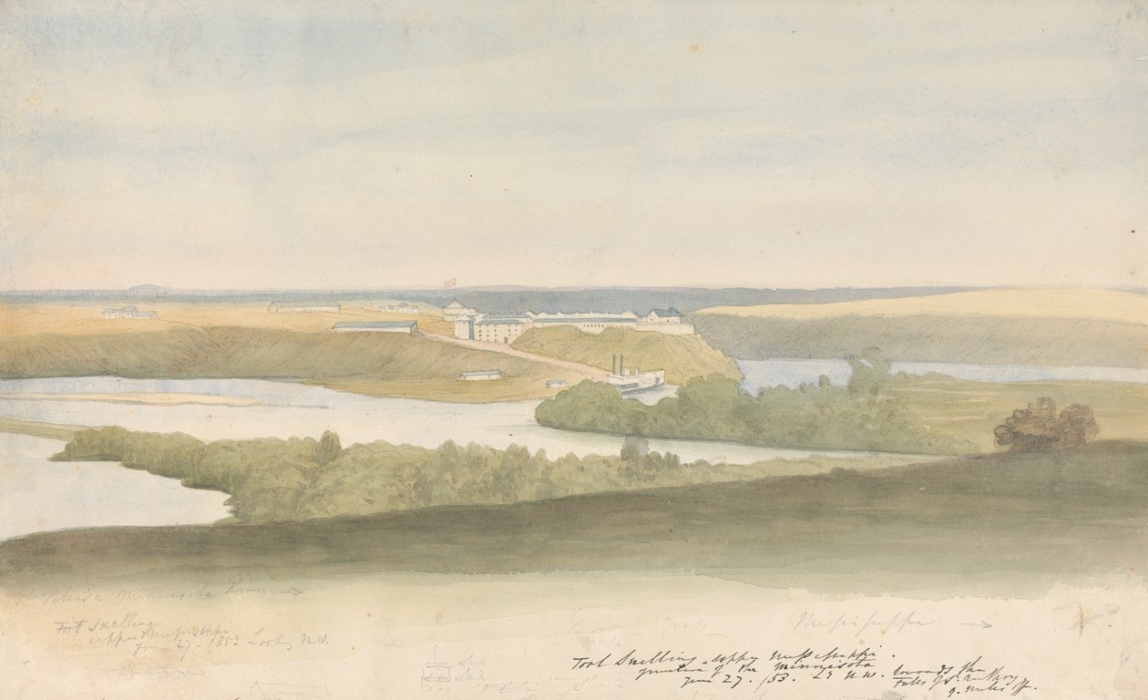 Fort Snelling av Godfrey Thomas Vigne