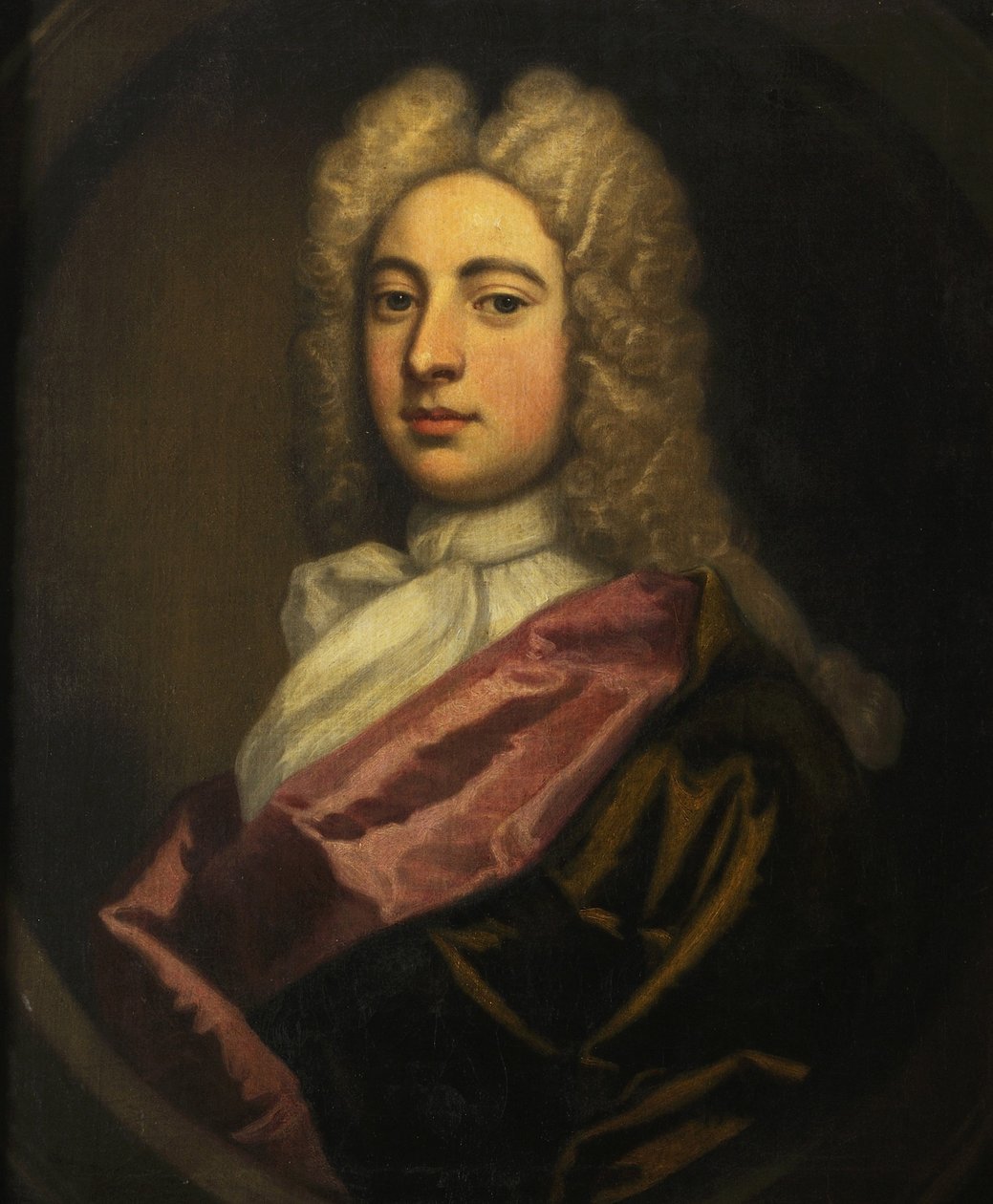 Portrett av en gentleman av Godfrey follower of Kneller