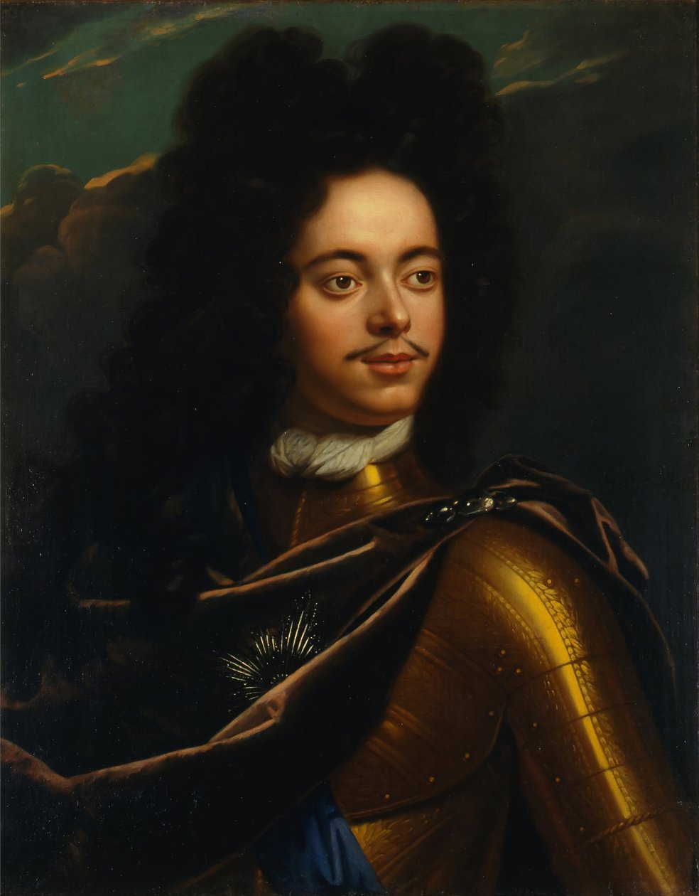 Portrett av tsar Peter Alekseevich av Godfried Schalcken