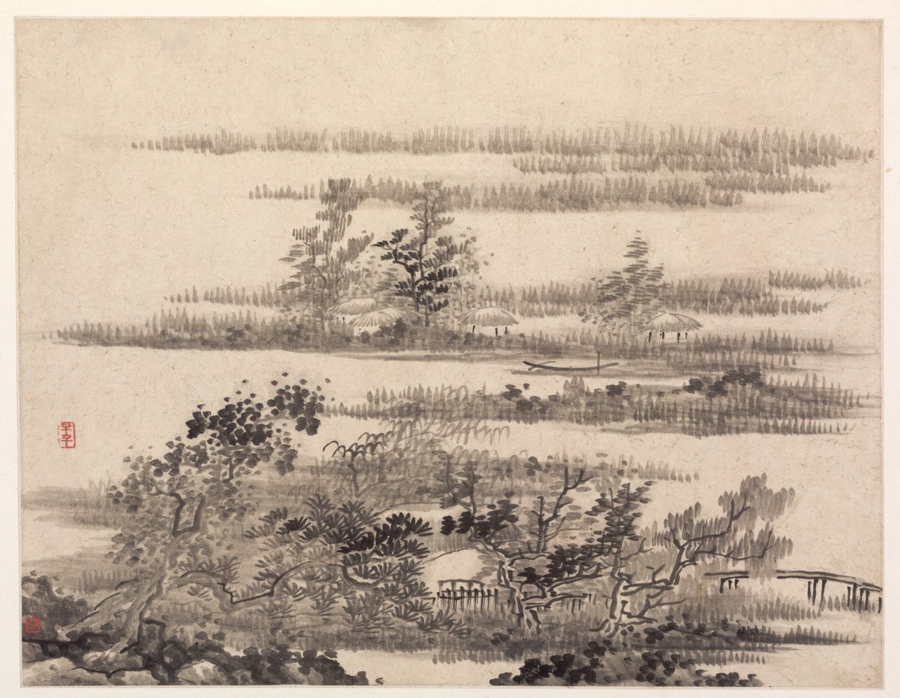 Sommer i vannlandet, 1670-tallet. av Gong Xian