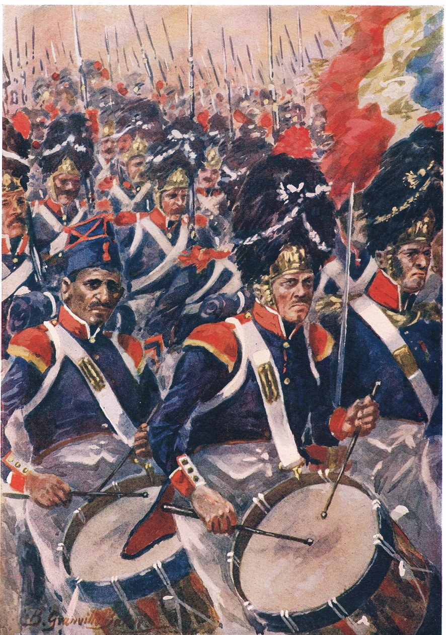 Advance of the French at Barrosa, illustrasjon fra 