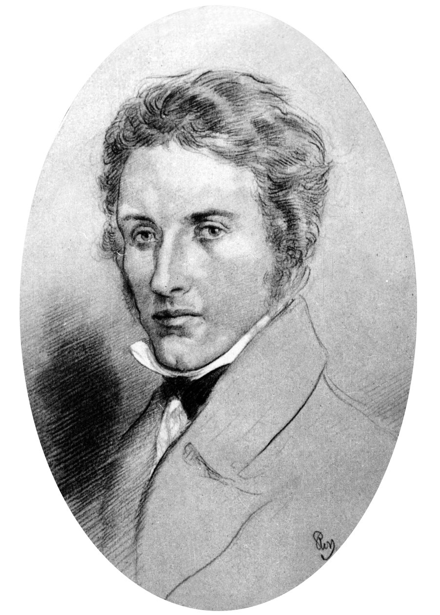 Percy Bysshe Shelley (litho) av Gordon (after) Ross