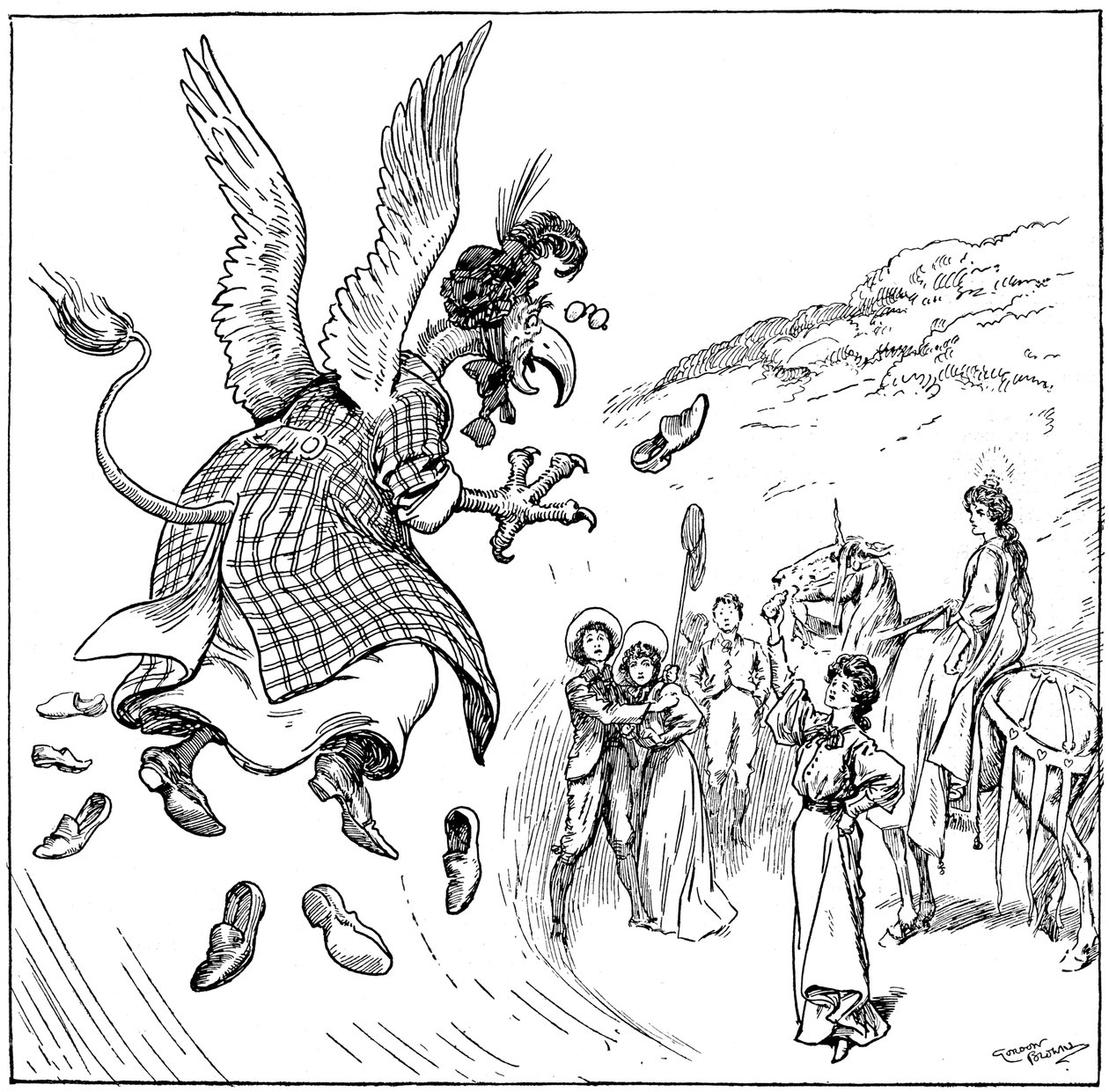 Hun ble en bærer-griffin, 1906 av Gordon Frederick Browne