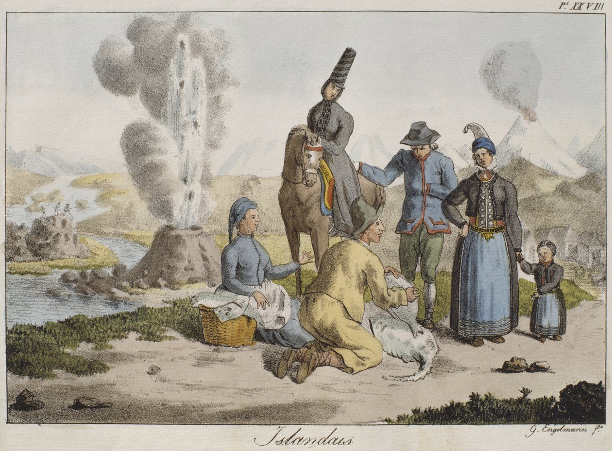 islendinger av Gottfried or Godefroy Engelmann